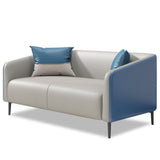 Modern Genuine Leather Sofa Sloped Arm Couch with Tight Seat for Apartment Clearhalo 'furn' 'furn_sofas' 'Furniture' 'furniture_sofas' 'Living Room Furniture' 'Sofa' 'sofas' 4908959