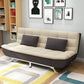 Contemporary Armless Sofa Foldable Couch with Tufted Back for Living Room Brown-Khaki Clearhalo 'furn' 'furn_sofas' 'Furniture' 'furniture_sofas' 'Living Room Furniture' 'Sofa' 'sofas' 4908968