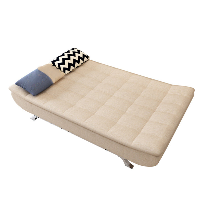 Contemporary Armless Sofa Foldable Couch with Tufted Back for Living Room Clearhalo 'furn' 'furn_sofas' 'Furniture' 'furniture_sofas' 'Living Room Furniture' 'Sofa' 'sofas' 4908979