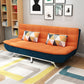 Contemporary Armless Sofa Foldable Couch with Tufted Back for Living Room Blue-Orange Clearhalo 'furn' 'furn_sofas' 'Furniture' 'furniture_sofas' 'Living Room Furniture' 'Sofa' 'sofas' 4908990