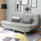 Contemporary Armless Sofa Foldable Couch with Tufted Back for Living Room Smoke Gray Clearhalo 'furn' 'furn_sofas' 'Furniture' 'furniture_sofas' 'Living Room Furniture' 'Sofa' 'sofas' 4908992