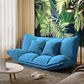 Modern Tight Back Convertible Sleeper Sofa Fabric Armless Solid Color Sofa 63"L x 41"W x 20"H Blue Clearhalo 'furn' 'furn_sofas' 'Furniture' 'furniture_sofas' 'Living Room Furniture' 'Sofa' 'sofas' 4909009