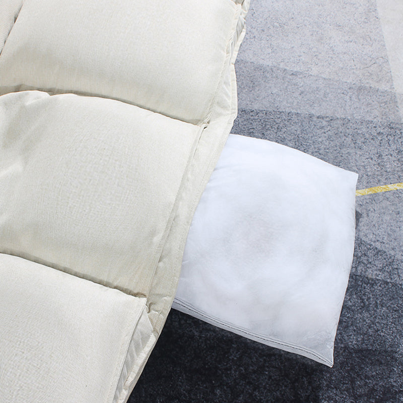 Modern Tight Back Convertible Sleeper Sofa Fabric Armless Solid Color Sofa Clearhalo 'furn' 'furn_sofas' 'Furniture' 'furniture_sofas' 'Living Room Furniture' 'Sofa' 'sofas' 4909010