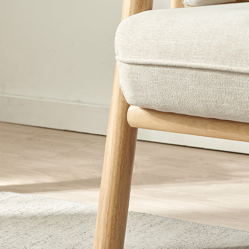 Modern Linen Square Arm Settee 29"W Tight Back Sofa for Living Room Clearhalo 'furn' 'furn_sofas' 'Furniture' 'furniture_sofas' 'Living Room Furniture' 'Sofa' 'sofas' 4909025