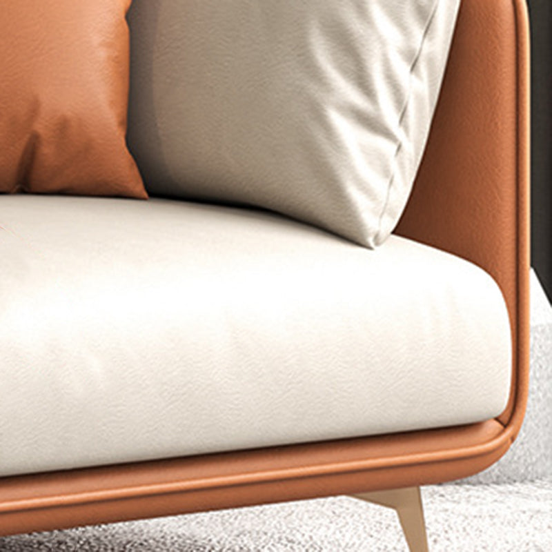 Scandinavian 3-seater Sofa Tuxedo Arm Couch with Sewn Pillow Back Clearhalo 'furn' 'furn_sofas' 'Furniture' 'furniture_sofas' 'Living Room Furniture' 'Sofa' 'sofas' 4909045