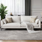 Contemporary Living Room Fabric Couch White Wool Blend Standard Sofa 83"L x 37"W x 31.5"H Clearhalo 'furn' 'furn_sofas' 'Furniture' 'furniture_sofas' 'Living Room Furniture' 'Sofa' 'sofas' 4909048