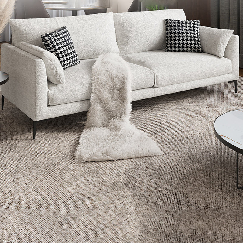 Contemporary Living Room Fabric Couch White Wool Blend Standard Sofa 67"L x 37"W x 31.5"H Clearhalo 'furn' 'furn_sofas' 'Furniture' 'furniture_sofas' 'Living Room Furniture' 'Sofa' 'sofas' 4909050