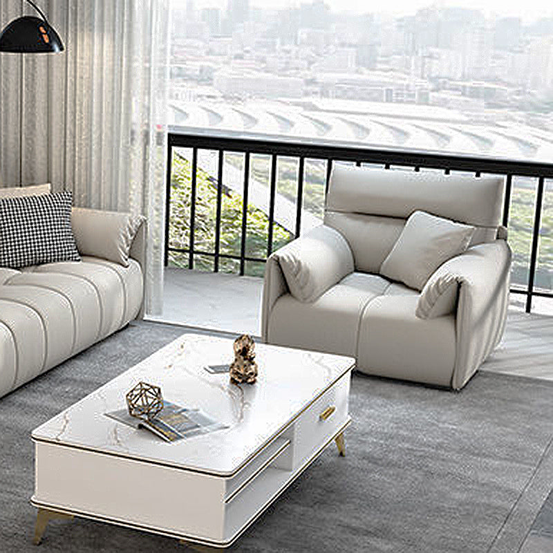 Living Room Cushion Back Couch Contemporary White Sofa with Pillow Top Arm Clearhalo 'furn' 'furn_sofas' 'Furniture' 'furniture_sofas' 'Living Room Furniture' 'Sofa' 'sofas' 4909104