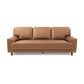 Contemporary Pillow Back Couch Leather Sofa with Solid Wood Legs Clearhalo 'Furniture' 'furniture_sofas' 'Living Room Furniture' 'Sofa' 'sofas' 4909136