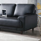 Contemporary Pillow Back Couch Leather Sofa with Solid Wood Legs Clearhalo 'Furniture' 'furniture_sofas' 'Living Room Furniture' 'Sofa' 'sofas' 4909140