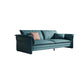 Contemporary Living Room Faux Leather Sofa Green Stain-Resistant Couch 83"L x 33"W x 33"H Sponge Clearhalo 'furn' 'furn_sofas' 'Furniture' 'furniture_sofas' 'Living Room Furniture' 'Sofa' 'sofas' 4909207