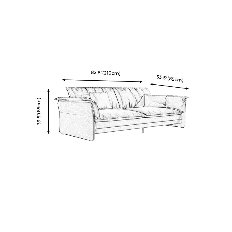 Contemporary Living Room Faux Leather Sofa Green Stain-Resistant Couch Clearhalo 'furn' 'furn_sofas' 'Furniture' 'furniture_sofas' 'Living Room Furniture' 'Sofa' 'sofas' 4909211