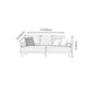 Scandinavian 2-seater Living Room Couch Square Arm Sofa with Pillow Back Clearhalo 'furn' 'furn_sofas' 'Furniture' 'furniture_sofas' 'Living Room Furniture' 'Sofa' 'sofas' 4909226