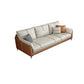 Living Room Pillow Top Arm Sofa Orange and White Cushion Back Couch 83"L x 33"W x 33.5"H Nappa Clearhalo 'furn' 'furn_sofas' 'Furniture' 'furniture_sofas' 'Living Room Furniture' 'Sofa' 'sofas' 4909245