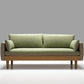 Living Room Fabric Loveseat Cushion Back Settee with Square Arms 55.1"L x 29.5"W x 29.5"H Green Clearhalo 'furn' 'furn_sofas' 'Furniture' 'furniture_sofas' 'Living Room Furniture' 'Sofa' 'sofas' 4909275
