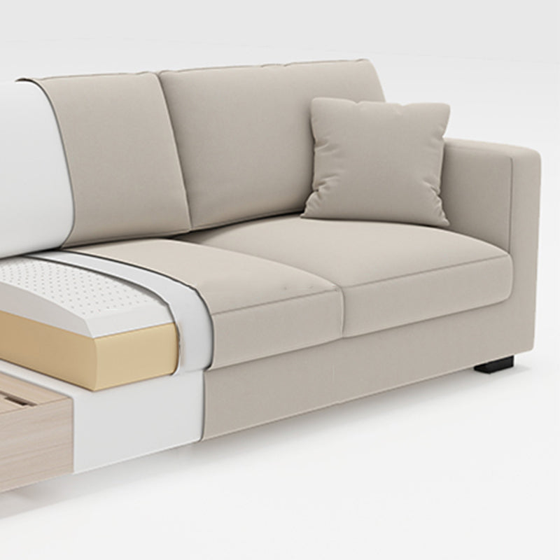 Living Room Square Arm Standard Sofa Contemporary Loose Back Couch Clearhalo 'furn' 'furn_sofas' 'Furniture' 'furniture_sofas' 'Living Room Furniture' 'Sofa' 'sofas' 4909300