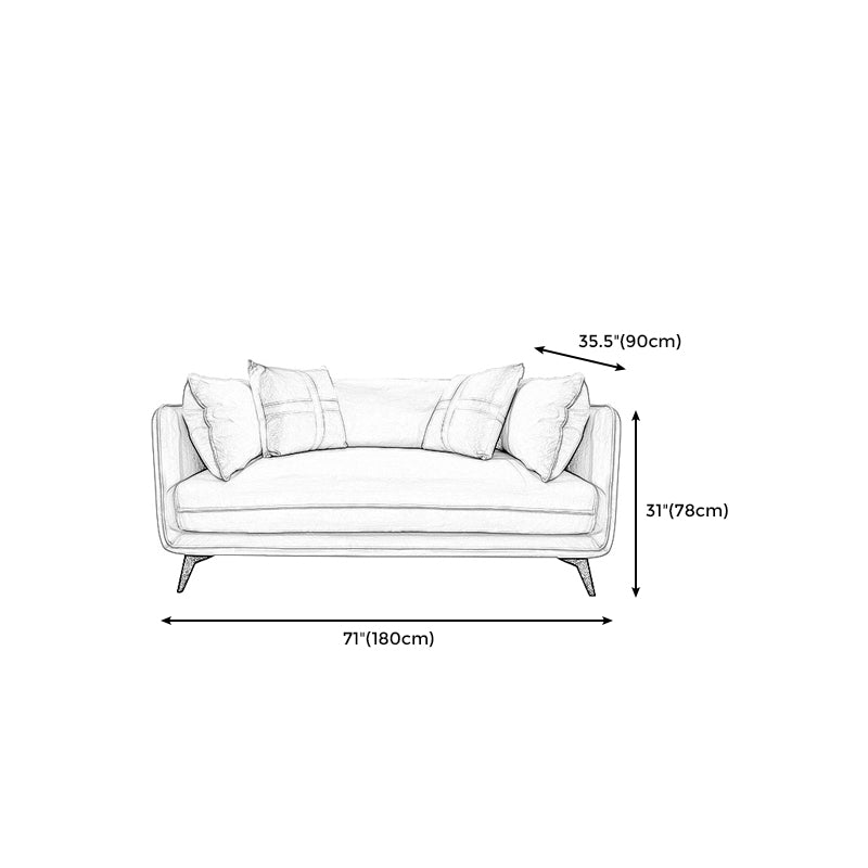Modern Stain-Resistant Faux Leather Sofa Square Arm Sectional for Apartment Clearhalo 'furn' 'furn_sectionals' 'Furniture' 'furniture_sectionals' 'Living Room Furniture' 'Sectionals' 4909531