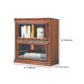 12.80"W Bookcase Contemporary Style Solid Wood Bookshelf for Home Office with Doors Clearhalo 'Bookcases' 'furn' 'furn_bookcases' 'Furniture' 'furniture_bookcases' 'Office Furniture' 4909560