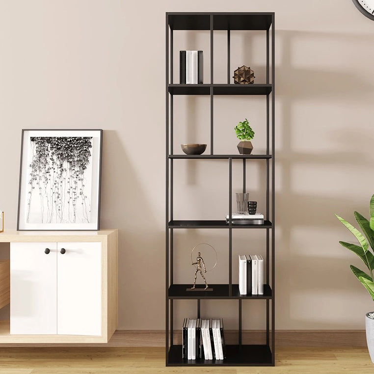 Metal Iron Etagere Bookshelf Contemporary Vertical Open Bookcase Clearhalo 'Bookcases' 'furn' 'furn_bookcases' 'Furniture' 'furniture_bookcases' 'Office Furniture' 4909563