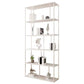 Metal Iron Etagere Bookshelf Contemporary Vertical Open Bookcase 31"L x 10"W x 71"H White Clearhalo 'Bookcases' 'furn' 'furn_bookcases' 'Furniture' 'furniture_bookcases' 'Office Furniture' 4909565