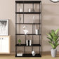 Metal Iron Etagere Bookshelf Contemporary Vertical Open Bookcase Clearhalo 'Bookcases' 'furn' 'furn_bookcases' 'Furniture' 'furniture_bookcases' 'Office Furniture' 4909566