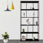 Metal Iron Etagere Bookshelf Contemporary Vertical Open Bookcase Clearhalo 'Bookcases' 'furn' 'furn_bookcases' 'Furniture' 'furniture_bookcases' 'Office Furniture' 4909568