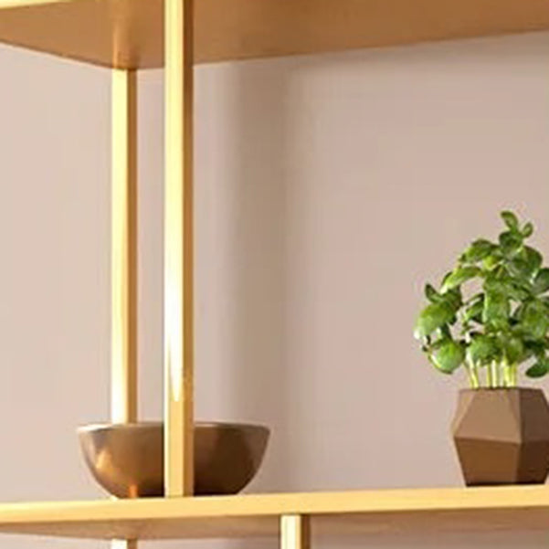 Metal Iron Etagere Bookshelf Contemporary Vertical Open Bookcase Clearhalo 'Bookcases' 'furn' 'furn_bookcases' 'Furniture' 'furniture_bookcases' 'Office Furniture' 4909572