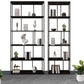 Metal Iron Etagere Bookshelf Contemporary Vertical Open Bookcase Clearhalo 'Bookcases' 'furn' 'furn_bookcases' 'Furniture' 'furniture_bookcases' 'Office Furniture' 4909576