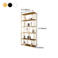 Metal Iron Etagere Bookshelf Contemporary Vertical Open Bookcase Clearhalo 'Bookcases' 'furn' 'furn_bookcases' 'Furniture' 'furniture_bookcases' 'Office Furniture' 4909579