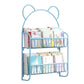 Contemporary Wall Mounted Bookshelf Metal Closed Back Bookcase for Home 20.9"L x 4.3"W x 30.3"H Blue Clearhalo 'Bookcases' 'furn' 'furn_bookcases' 'Furniture' 'furniture_bookcases' 'Office Furniture' 4909583