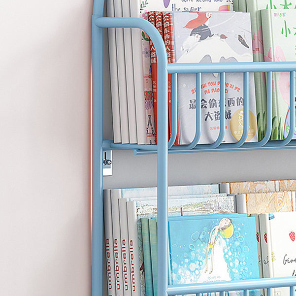 Contemporary Wall Mounted Bookshelf Metal Closed Back Bookcase for Home Clearhalo 'Bookcases' 'furn' 'furn_bookcases' 'Furniture' 'furniture_bookcases' 'Office Furniture' 4909595