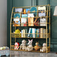 Office Closed Bookshelf Modern Metal Bookcase with Rectangle Shelves 37.4"L x 9.8"W x 43.3"H Gold Clearhalo 'Bookcases' 'furn' 'furn_bookcases' 'Furniture' 'furniture_bookcases' 'Office Furniture' 4909611