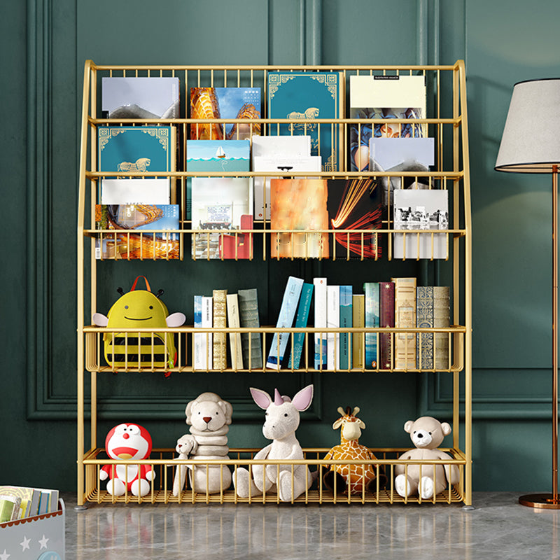 Office Closed Bookshelf Modern Metal Bookcase with Rectangle Shelves Clearhalo 'Bookcases' 'furn' 'furn_bookcases' 'Furniture' 'furniture_bookcases' 'Office Furniture' 4909612