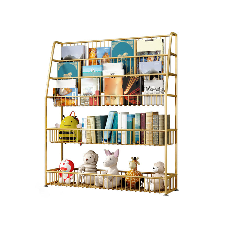 Office Closed Bookshelf Modern Metal Bookcase with Rectangle Shelves Clearhalo 'Bookcases' 'furn' 'furn_bookcases' 'Furniture' 'furniture_bookcases' 'Office Furniture' 4909615