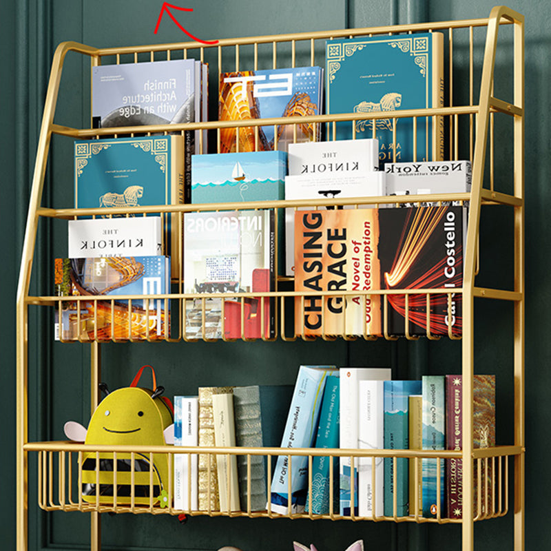 Office Closed Bookshelf Modern Metal Bookcase with Rectangle Shelves Clearhalo 'Bookcases' 'furn' 'furn_bookcases' 'Furniture' 'furniture_bookcases' 'Office Furniture' 4909616