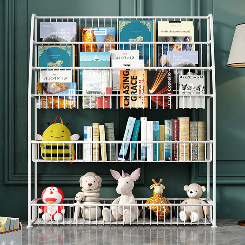 Office Closed Bookshelf Modern Metal Bookcase with Rectangle Shelves Clearhalo 'Bookcases' 'furn' 'furn_bookcases' 'Furniture' 'furniture_bookcases' 'Office Furniture' 4909619