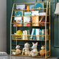 Office Closed Bookshelf Modern Metal Bookcase with Rectangle Shelves 29.5"L x 9.8"W x 43.3"H Gold Clearhalo 'Bookcases' 'furn' 'furn_bookcases' 'Furniture' 'furniture_bookcases' 'Office Furniture' 4909622
