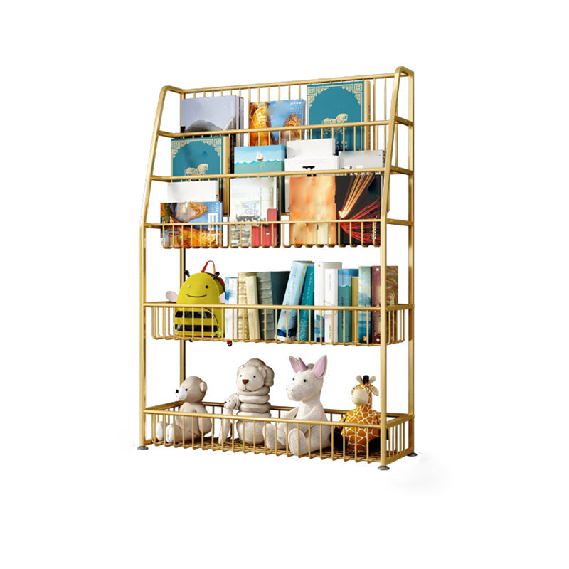 Office Closed Bookshelf Modern Metal Bookcase with Rectangle Shelves Clearhalo 'Bookcases' 'furn' 'furn_bookcases' 'Furniture' 'furniture_bookcases' 'Office Furniture' 4909623
