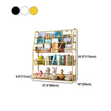 Office Closed Bookshelf Modern Metal Bookcase with Rectangle Shelves Clearhalo 'Bookcases' 'furn' 'furn_bookcases' 'Furniture' 'furniture_bookcases' 'Office Furniture' 4909625