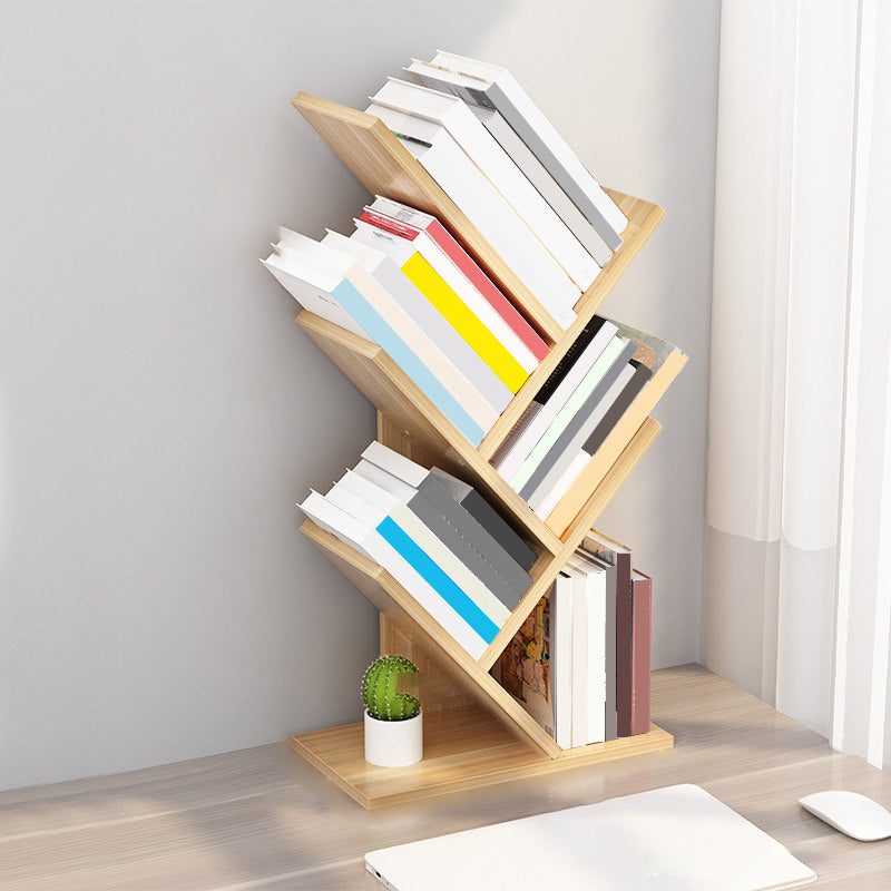 Contemporary Style Wood Bookcase Closed Back Bookshelf for Home Office Clearhalo 'Bookcases' 'Furniture' 'furniture_bookcases' 'Office Furniture' 4909668