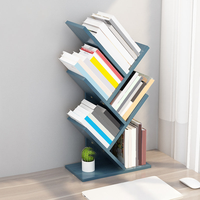 Contemporary Style Wood Bookcase Closed Back Bookshelf for Home Office Clearhalo 'Bookcases' 'Furniture' 'furniture_bookcases' 'Office Furniture' 4909669