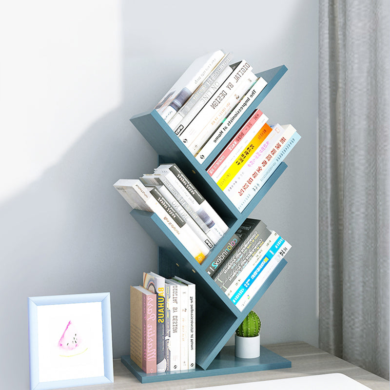 Contemporary Style Wood Bookcase Closed Back Bookshelf for Home Office Clearhalo 'Bookcases' 'Furniture' 'furniture_bookcases' 'Office Furniture' 4909677