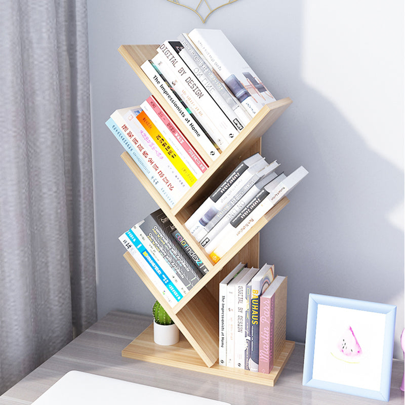 Contemporary Style Wood Bookcase Closed Back Bookshelf for Home Office Clearhalo 'Bookcases' 'Furniture' 'furniture_bookcases' 'Office Furniture' 4909679
