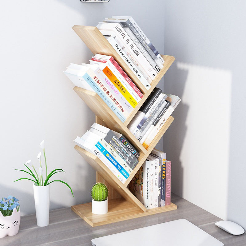 Contemporary Style Wood Bookcase Closed Back Bookshelf for Home Office Clearhalo 'Bookcases' 'Furniture' 'furniture_bookcases' 'Office Furniture' 4909682