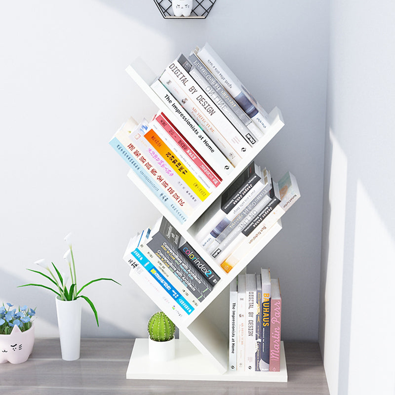 Contemporary Style Wood Bookcase Closed Back Bookshelf for Home Office Clearhalo 'Bookcases' 'Furniture' 'furniture_bookcases' 'Office Furniture' 4909683