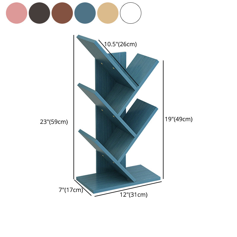 Contemporary Style Wood Bookcase Closed Back Bookshelf for Home Office Clearhalo 'Bookcases' 'Furniture' 'furniture_bookcases' 'Office Furniture' 4909684