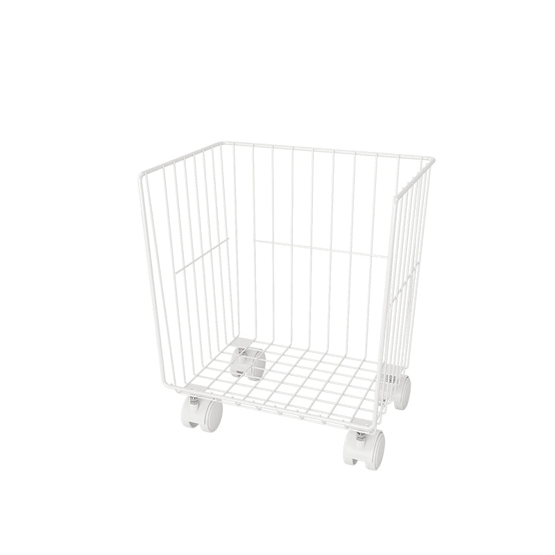 Modern Style Bookshelf Standard Closed Back Metal Bookcase for Home with Wheels 12.4"L x 9.4"W x 15.2"H White Clearhalo 'Bookcases' 'furn' 'furn_bookcases' 'Furniture' 'furniture_bookcases' 'Office Furniture' 4909693