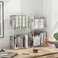 Modern Style Bookshelf Standard Closed Back Metal Bookcase for Home with Wheels Clearhalo 'Bookcases' 'furn' 'furn_bookcases' 'Furniture' 'furniture_bookcases' 'Office Furniture' 4909705