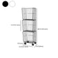 Modern Style Bookshelf Standard Closed Back Metal Bookcase for Home with Wheels Clearhalo 'Bookcases' 'furn' 'furn_bookcases' 'Furniture' 'furniture_bookcases' 'Office Furniture' 4909710