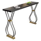 Modern Style Wood Top Counter Table 42-inch Height Table for Living Room Black Without Chairs Clearhalo 'Bar Furniture' 'Bar Tables' 'bar_tables' 'furn' 'furn_bar_tables' 'Furniture' 'furniture_bar_tables' 'Kitchen & Dining Furniture' 4909716